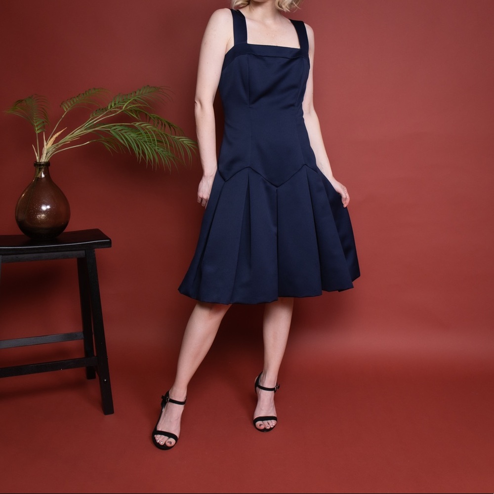 Vintage Victor Costa I Magnin tulip cocktail dress